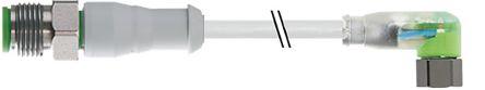 Produktbild RS PRO M12 3P,M-M8 3P,F,R/A LED,5M,Hygienic F&B