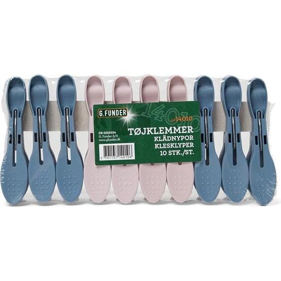 G.Funder Tjklemme i plast - 10 stk. klemmer i en pakke., Utensili pulizia