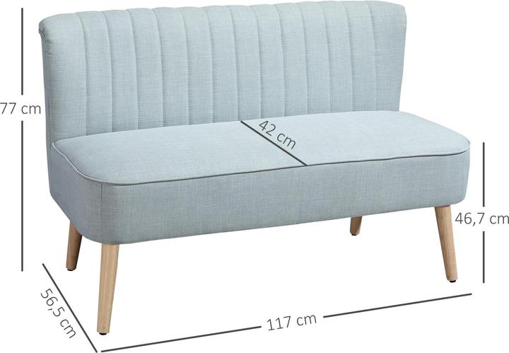 Actual product image Homcom Sofa for 2 persons (2 person sofa)