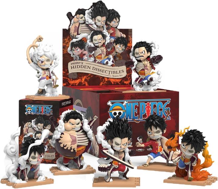 Mighty Jaxx One Piece présentoir Blind Box Hidden Dissectibles Series 6 (Luffy Gear's) (6)
