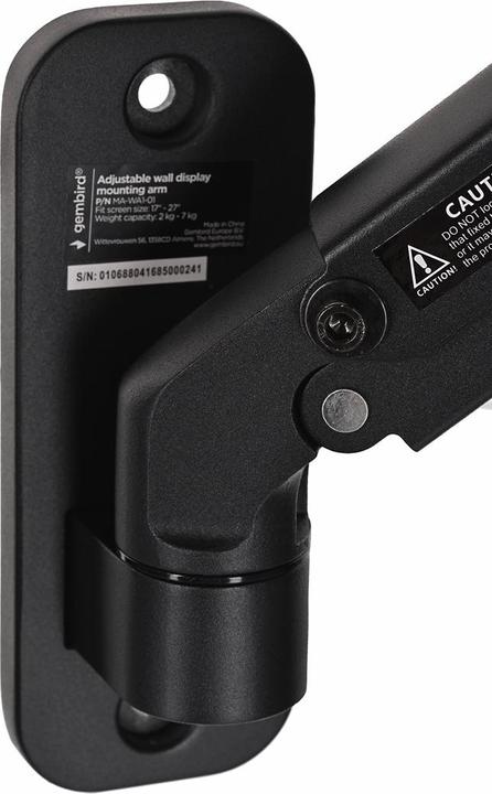 Image du produit Gembird MA-WA1-01 (Mur, 27", 7 kg)