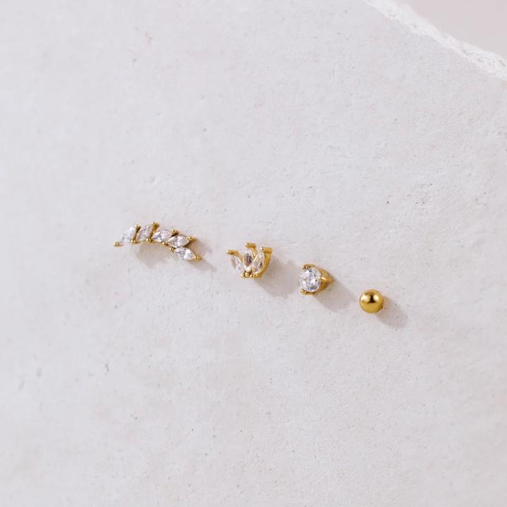 Produktbild Luamaya Delicate Bead Studs (Edelstahl)