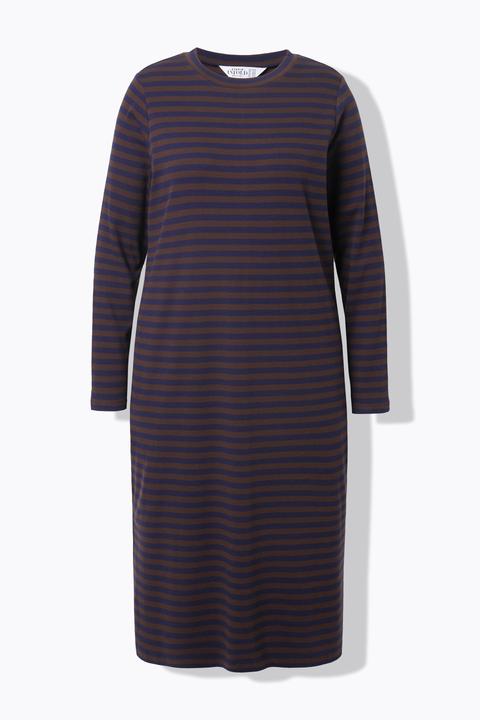 Produktbild Studio Untold Maxikleid, A-Line, Rippjersey mit Ringeln, Langarm