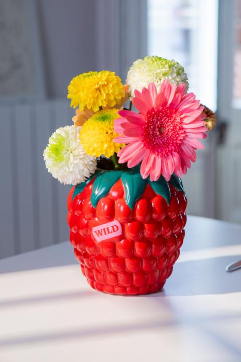Produktbild Doiy Farmers' Market, Raspberry, Vase (1 x, 14.5 x 14.5 x 20 cm)