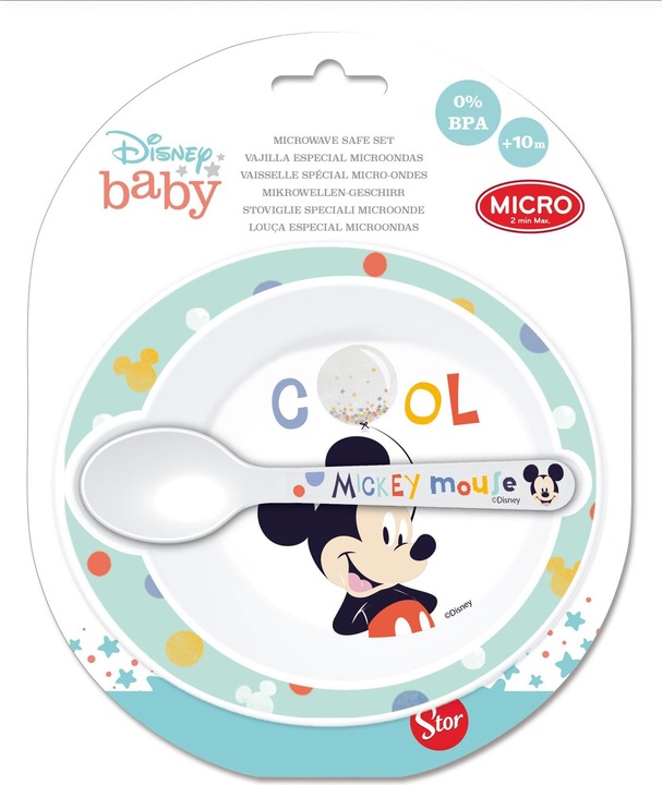 Actual product image Stor Children's tableware set Mickey Mouse set of 2