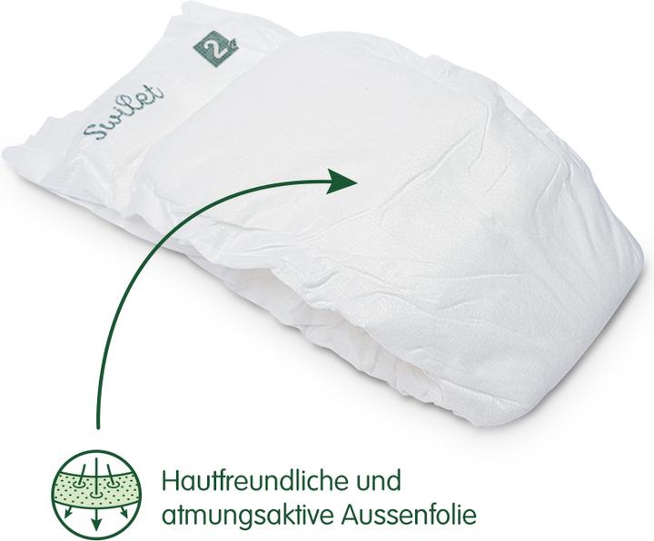 Produktbild Swilet Die Bio-Windel Mini (Gr. 2, Monatsbox, 504 Stück)