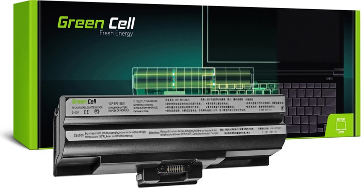 Produktbild GreenCell SY03 - Akku - Sony - VAIO VGN-FW PCG-31311M VGN-FW21E (6 Zellen, 4400 mAh)