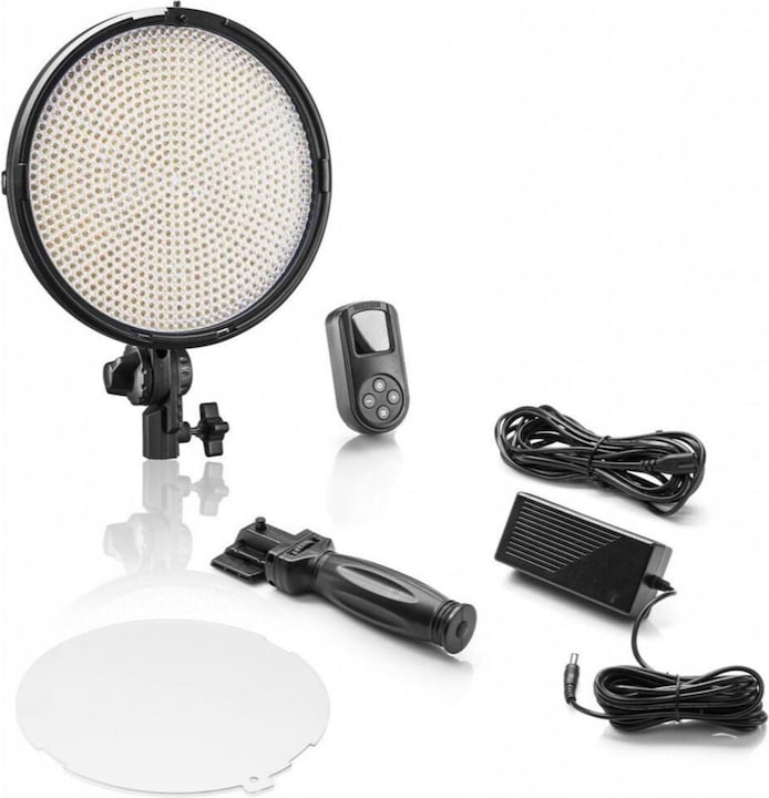 Immagine prodotto Walimex Luce video Pro Niova 800 Round Bi Color Set (Videocamera)