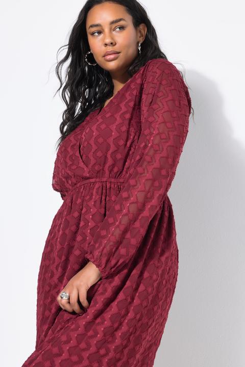Image du produit Studio Untold Robe midi coupe trapèze, en mousseline à losanges (42, 44)