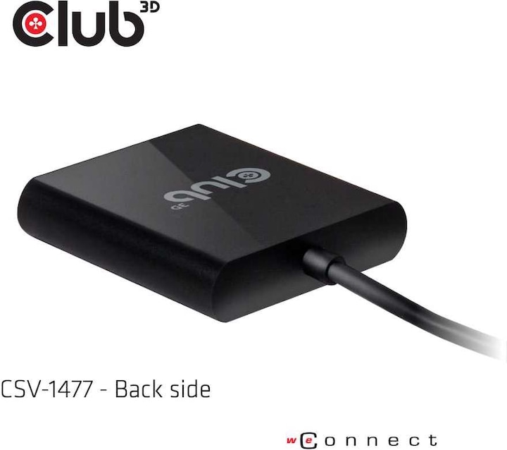 Actual product image Club 3D USB A to HDMI 2.0 Dual Monitor 4K 60Hz Adapter