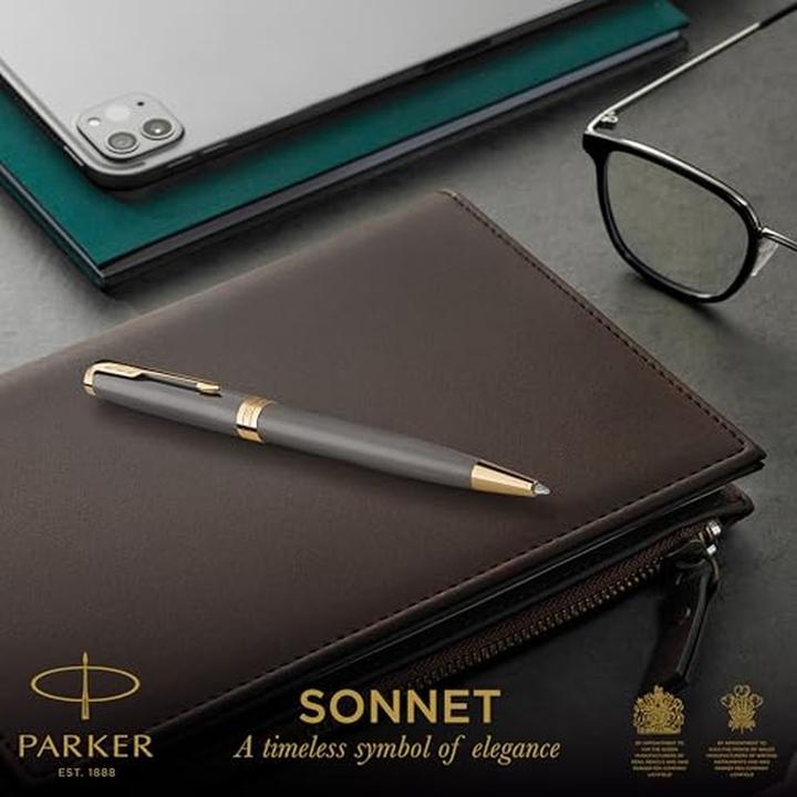 Actual product image Parker Pen SONNET - Ballpoint pen (Grey, 1 x)