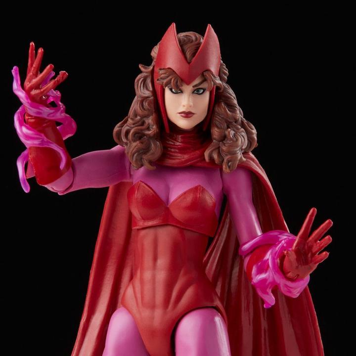 Actual product image Hasbro Legends Series Scarlet Witch, 15cm Retro Action Figure, 4 Accessories