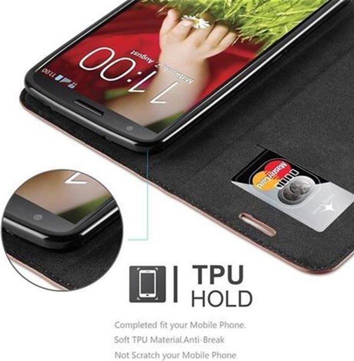 Actual product image Cadorabo Book Invisible Magnet Cover (LG G2)