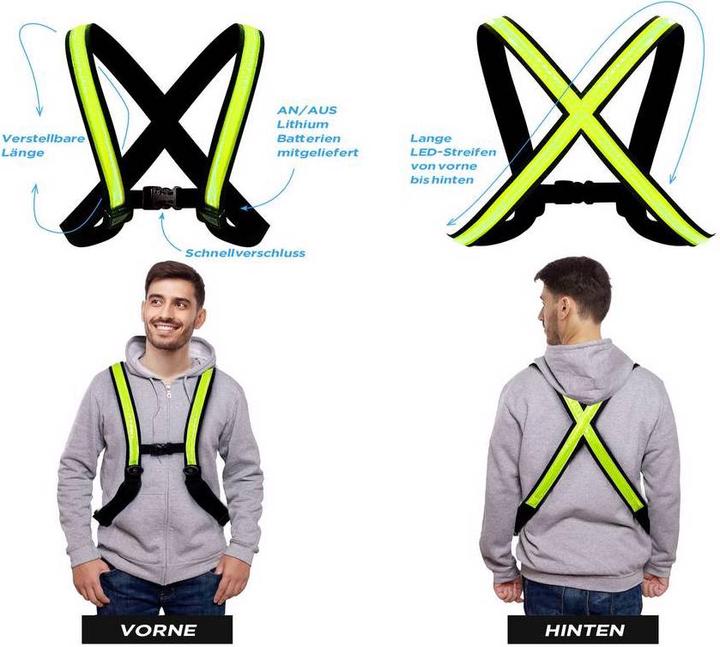 Produktbild Easypix Umhängelicht LED Weste StreetGlow (M)