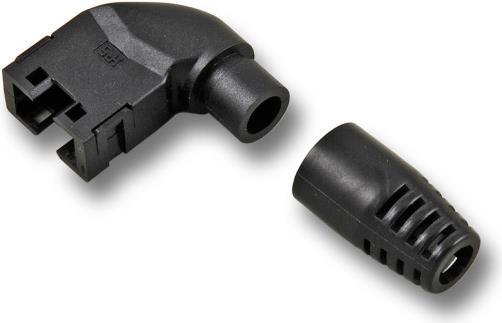 Actual product image EFB Elektronik TM11APA-88P(13) 90° R/L, bwKink protection sleeve 90° lateral (S/FTP, CAT5)