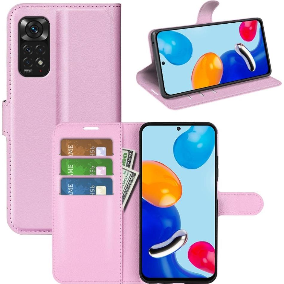 Screenguard Xiaomi Redmi Note 11 Leather Guard Lederhülle (Xiaomi Redmi Note 11), Smartphone Hülle, Rosa