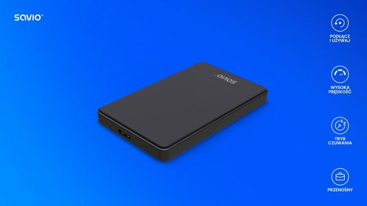 Produktbild Savio 2.5 Externes HDD/SSD-Gehäuse USB 3.0 AK-65 (2.5")
