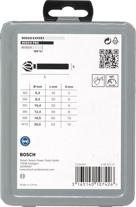 Produktbild Bosch Professional Zubehör PRO Soft Metal HSS Kegelsenker-Set, 6-tlg. (10.4 mm, 12.4 mm, 16.5 mm, 20.5 mm, 6.3 mm, 8.3 mm)