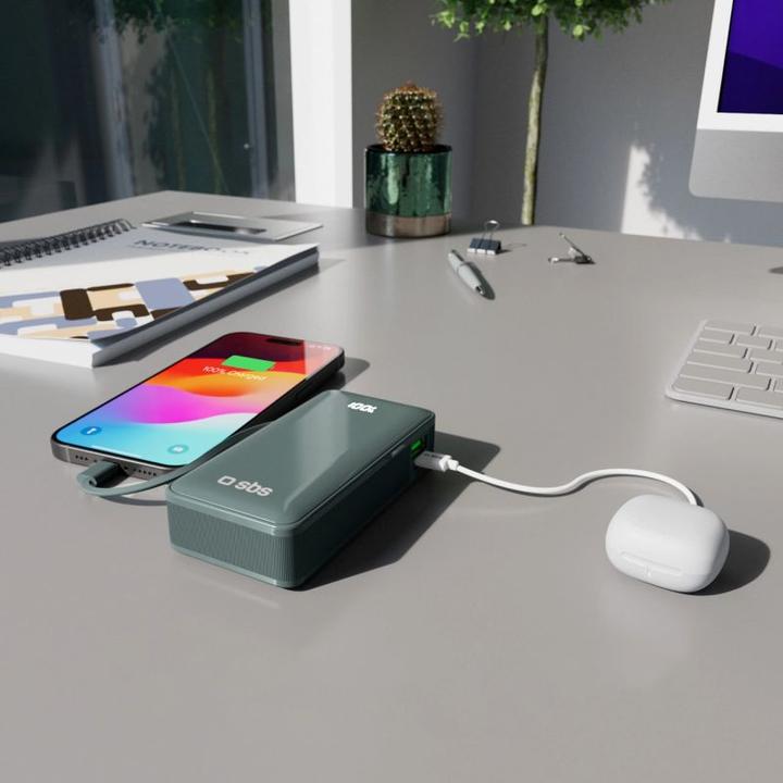 Immagine prodotto SBS TTBB10000LCDTCPD20A (10000 mAh, 20 W, 37 Wh)
