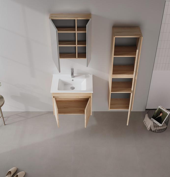 Produktbild Homitis Side 65 v2 Bathroom Cabinet With Sink & Mirror Set (2 Pieces)