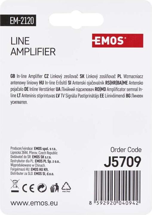 Produktbild Emos DVB-T/T2 Signalverstärker 20dB