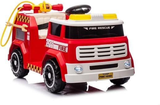Es-toys Kinderfahrzeug – Elektro Auto „Feuerwehr“ – 12V7AH Akku, 4 Motoren - Fernsteuerung, MP3 + Si (12 V)