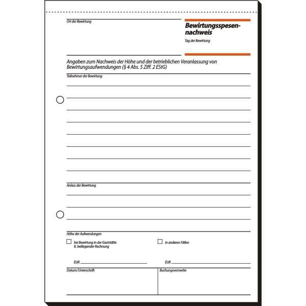 Image du produit Sigel Formulaire de justificatif de frais d'accueil GB515 (50 x)