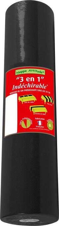 Image du produit PROnappe PRO nappe Tischläufer Tête-à-tête 40 cm x 4.8 m, Schwarz (40 x 480 cm)
