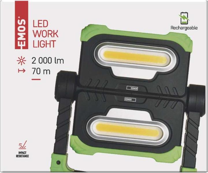 Produktbild Emos Aufladbarer COB LED-Strahler P4536, 2000 lm, 8000 mAh (2000 lm)