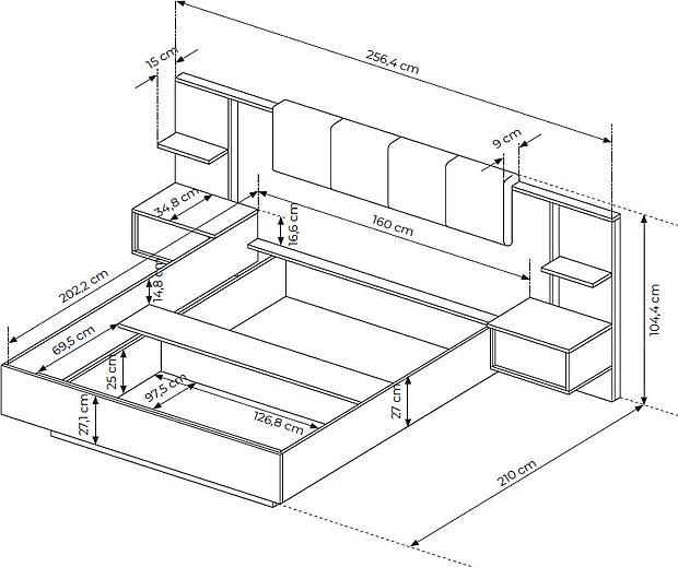 Produktbild Vente-unique Elynia (160 x 200 cm)