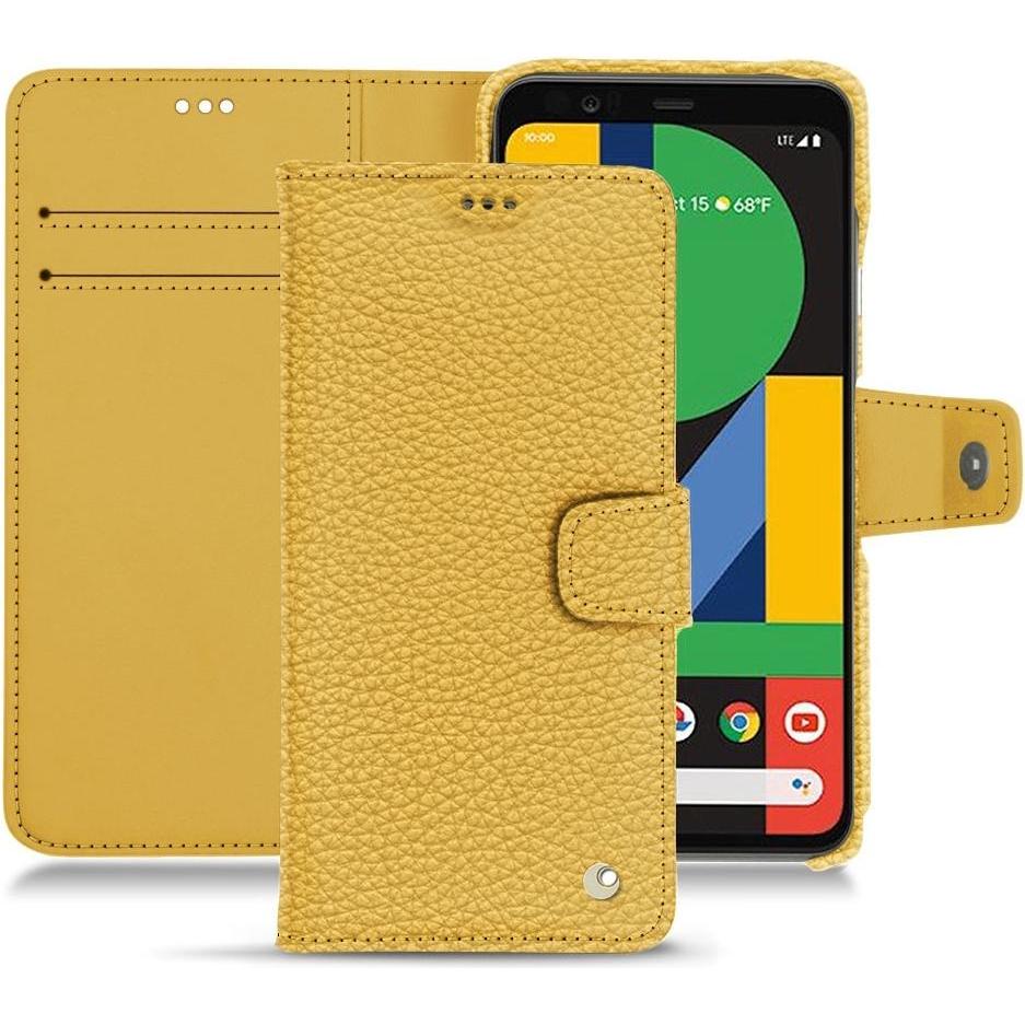 Noreve Lederschutzhülle Wallet (Google Pixel 5), Smartphone Hülle, Orange