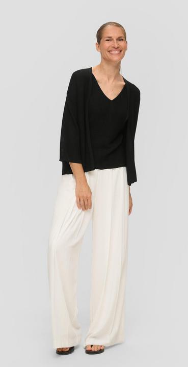 Produktbild s.Oliver Strickjacke Strickjacke mit Lochstruktur (L)