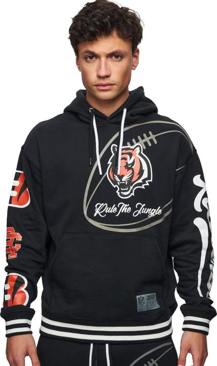 Actual product image Recovered Re:covered Fleece Hoody - PATCHES Cincinnati Bengals (L)