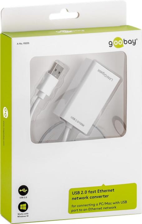 Produktbild Goobay Netzwerkadapter (USB 2.0, RJ45 (1x))