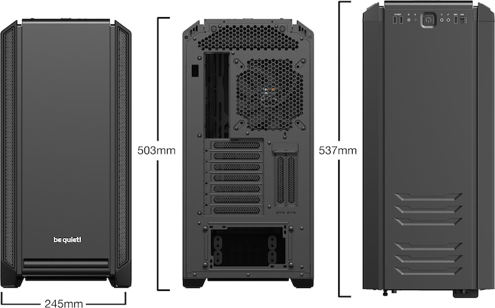 Produktbild be quiet! Silent Base 601 (ATX, mATX, Mini-ITX, E-ATX)