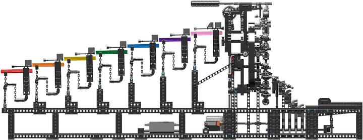 Actual product image Mould King Rainbow Tensegrity (marble run)