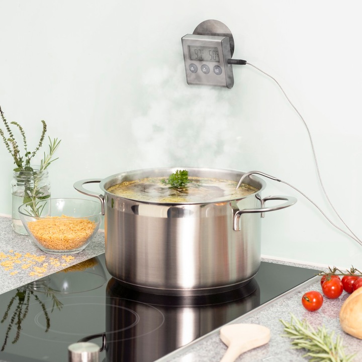 Actual product image Xavax baking/roasting thermometer Digital roasting thermometer with timer, cable sensor