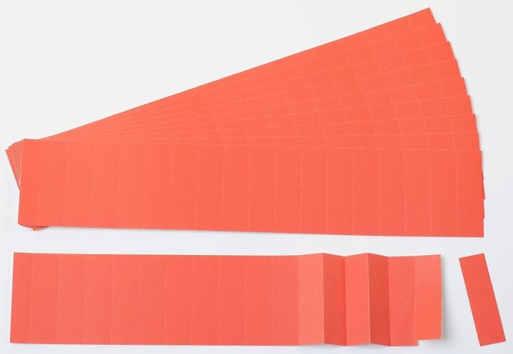 Immagine prodotto Ultradex Scheda di inserimento 7 x 1,7 cm (L x A) 190g/m² rosso 170 pezzi/confezione.
