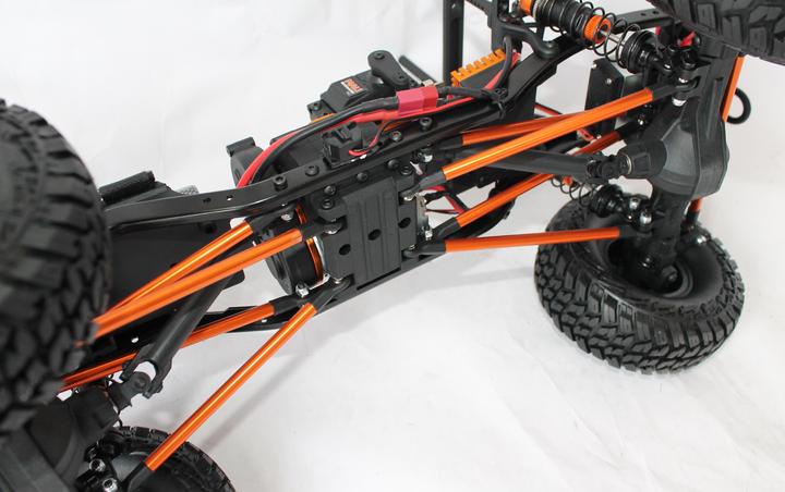 Actual product image DF-Models DF-4S Crawler 313 mm 2021 JYM Edition - ORANGE (RTR Ready-to-Run)