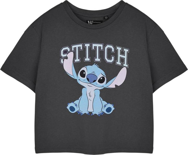 Image du produit Lilo & Stitch - Haut court manches courtes style universitaire - Femme (M)