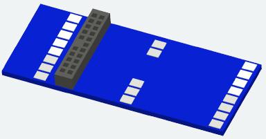 Actual product image ESU Adapter board PluX22 for 9 outputs