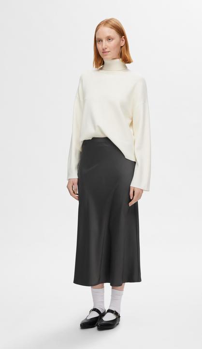 Actual product image Selected Satin Midi Skirt (34)