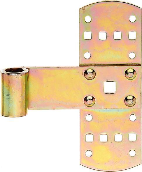 Actual product image GAH Cross strap width 50 mm length 140 x 50 mm thickness 2 mm steel electrogalvanised yellow galvanised