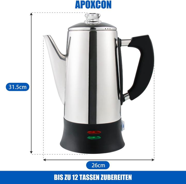 Produktbild Apoxcon Elektrischer Kaffee-Perkolator