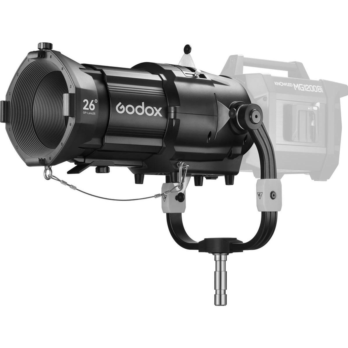 Godox GP26K Attacco per faretto per la lampada LED KNOWLED MG1200Bi (Godox), Flash