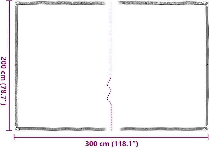 Produktbild vidaXL transparente Plane (3 x 2 m)