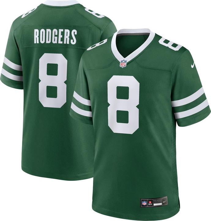Actual product image Nike New York Jets Home Game Jersey Rodgers 8 L (L)