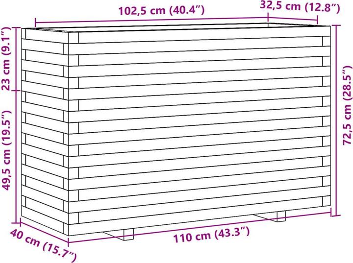 Produktbild vidaXL Pflanzkübel