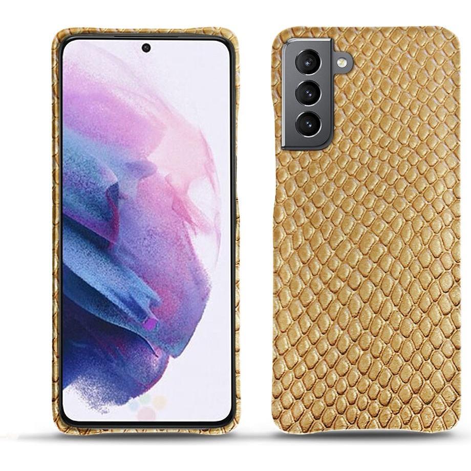 Noreve Lederschutzhülle (Samsung Galaxy S21), Smartphone Hülle, Beige