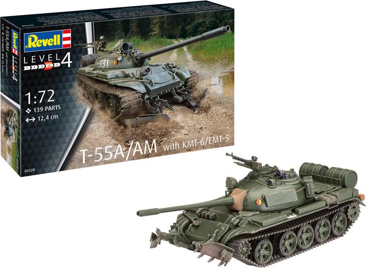 Actual product image Revell T-55A/AM with KMT-6/EMT-5